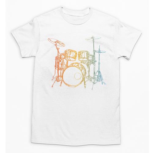Vintage Drummer Drum Kit Unisex T-Shirt - Downbeat Supply