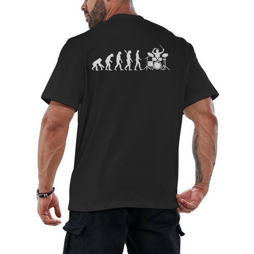Evolution Drum Kit Men's Back Print T-Shirt - Downbeat Supply