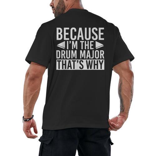 Major Musician Drum Kit Men's Back Print T-Shirt - Downbeat Supply