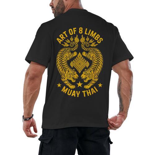 Muay Thai Art Of 8 Limbs Thai Boxing Men's Back Print T-Shirt - Nak Muay Co.