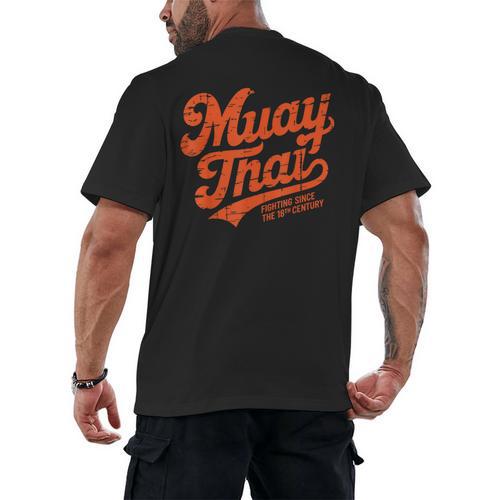 Muay Thai Fighting Muay Thai Coach Men's Back Print T-Shirt - Nak Muay Co.