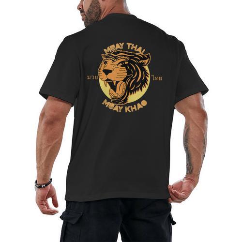 Muay Thai Muay Khao Kickboxing Men's Back Print T-Shirt - Nak Muay Co.