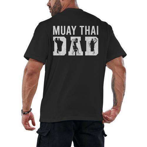Muay Thai Martial Arts Combat Sport Sayings Men's Back Print T-Shirt - Nak Muay Co.