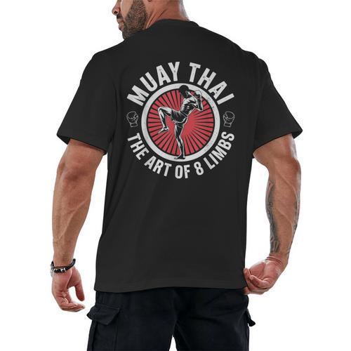 Muay Thai For Men Women Kids Mixed Martial Arts Men's Back Print T-Shirt - Nak Muay Co.