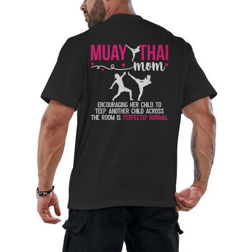 Muay Thai Mom Definition Muay Thai Mother Muay Thai Mama Men's Back Print T-Shirt - Nak Muay Co.