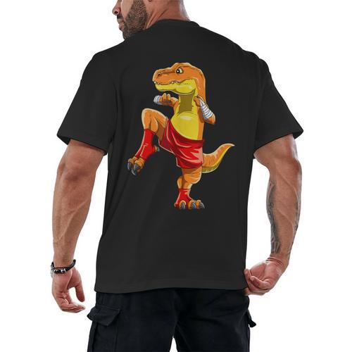 Muay Thai T-Rex Thai Boxing Men's Back Print T-Shirt - Nak Muay Co.