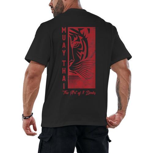 Muay Thai Tiger Art Of 8 Limbs Kickboxing Shirt Men's Back Print T-Shirt - Nak Muay Co.