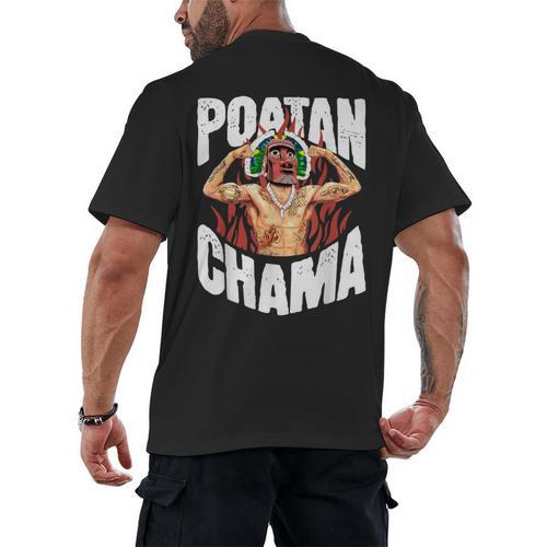 POATAN CHAMA MMA Fan JJB Boxing Muay Thai Kickboxing Men's Back Print T-Shirt - Nak Muay Co.