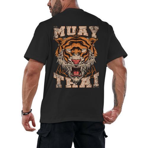 Tiger Asia Ninja Muay Thai Men's Back Print T-Shirt - Nak Muay Co.