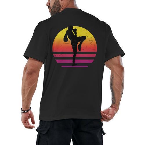 Women's Thai Boxer Thai Boxing Muay Thai Men's Back Print T-Shirt - Nak Muay Co.