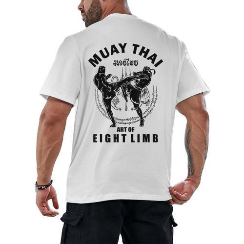 Muay Thai Art Of Eight Limb Men's Back Print T-Shirt - Nak Muay Co.