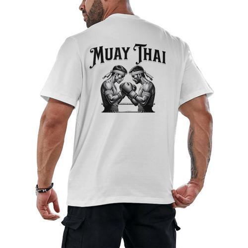 Thai Boxing Muay Thai Boxer Men's Back Print T-Shirt - Nak Muay Co.