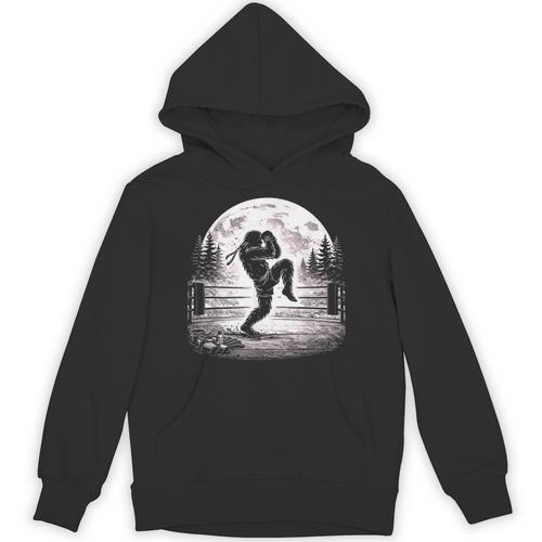 Bigfoot Muay Thai Boxer Martial Arts Sasquatch Unisex Hoodie - Nak Muay Co.