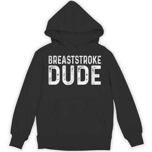 Breaststroke Swimming Dude Distressed Swim Swimmer Pool Unisex Hoodie - SwimGear Co