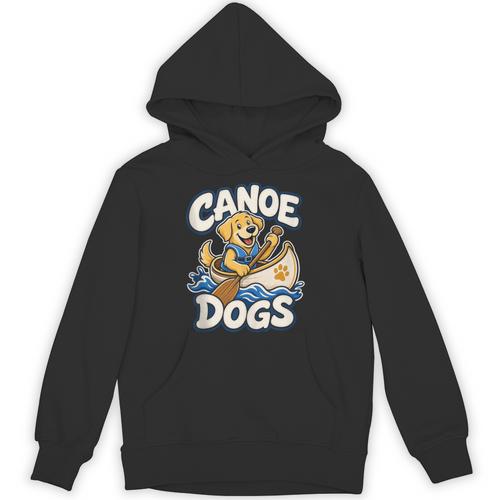 Canoe Dogs Golden Retriever Paddling Graphic Unisex Hoodie - Paddle Life