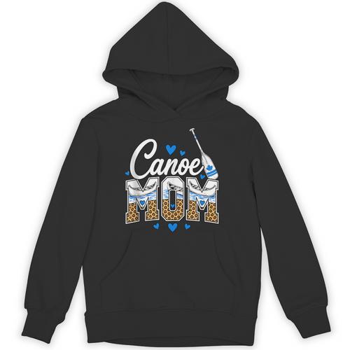 Canoe Mom Leopard Print Paddle River Lake Sport Mother Unisex Hoodie - Paddle Life