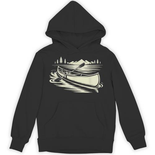 Canoe Tripper Loading Portage Pack First Light Unisex Hoodie - Paddle Life