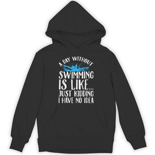 A Day Without Swimming Is Like Swimming Swimmer T-Shirt Unisex Hoodie - SwimGear Co