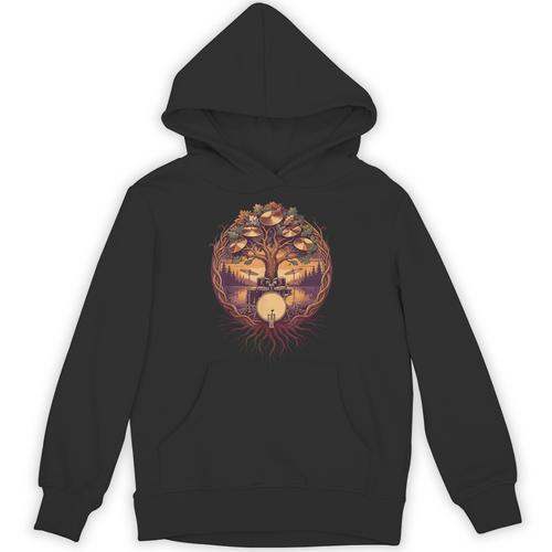 Drummer Drum Kit Musician Percussion Player Unisex Hoodie - Downbeat Supply