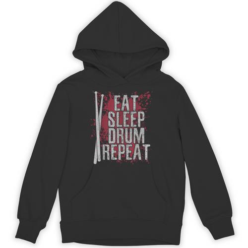 Drummer Eat Sleep Drum Repeat Drum Kit Musician Unisex Hoodie - Downbeat Supply