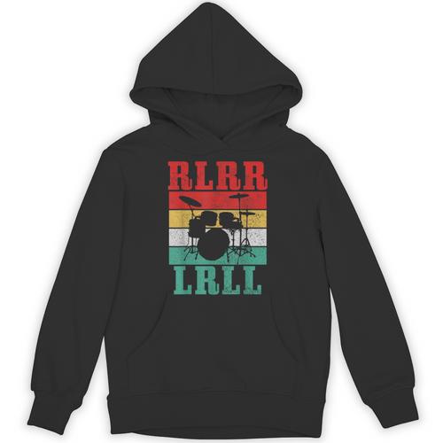 Drummer RLRR LRLL Vintage Drum Kit Unisex Hoodie - Downbeat Supply