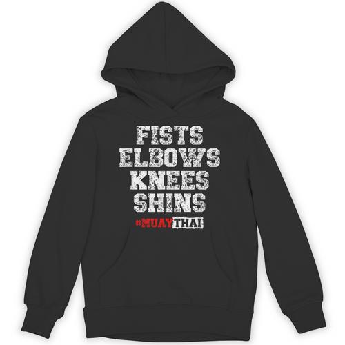 Fist Elbows Knees Shins Martial Arts Muay Thai Unisex Hoodie - Nak Muay Co.