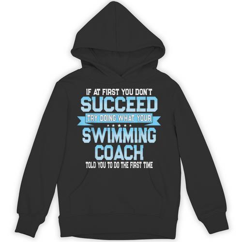 Fun Swimming Coach Meme Swimmer Saying Unisex Hoodie - SwimGear Co