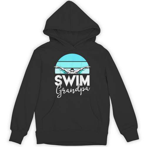 Grandpa Papa Swimming Meet Swimmer Swim Team Shirt Unisex Hoodie - SwimGear Co