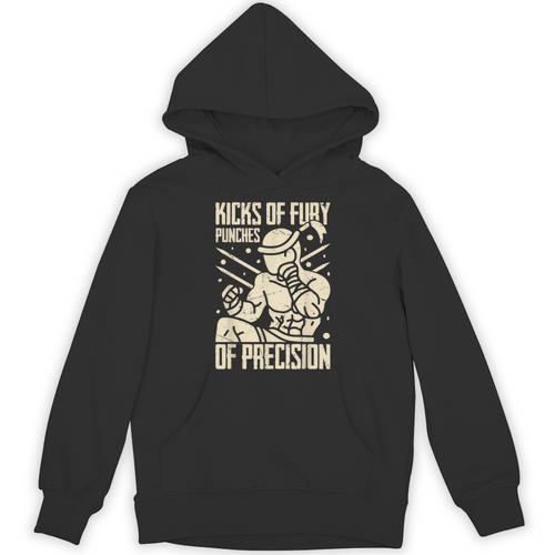 Kicks Of Fury Punches Of Precision Muay Thai Unisex Hoodie - Nak Muay Co.