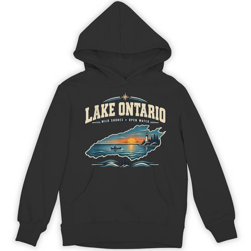 Lakes Lake Ontario Fishing Canoe Lighthouse Outdoor Unisex Hoodie - Paddle Life