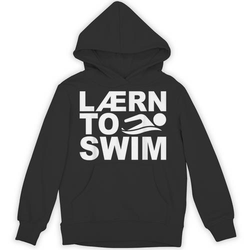 Learn To Swim Swimming Graphic Unisex Hoodie - SwimGear Co