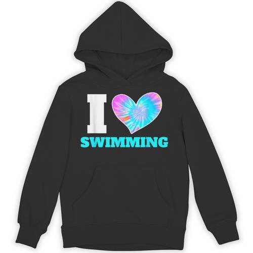 I Love Swimming Swimmer Swim Unisex Hoodie - SwimGear Co