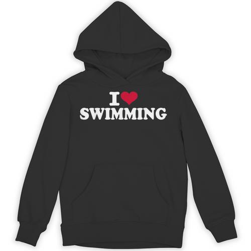 I Love Swimming Unisex Hoodie - SwimGear Co