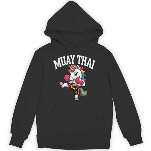 Muay Thai Art For Girls Kids Women Mixed Martial Arts Unisex Hoodie - Nak Muay Co.