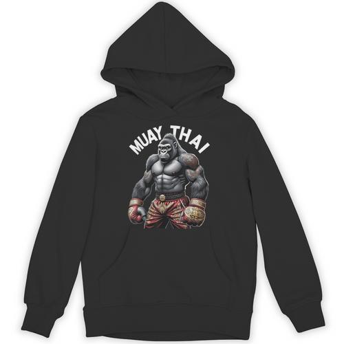 Muay Thai Gorilla Strength Power Fighter Unisex Hoodie - Nak Muay Co.