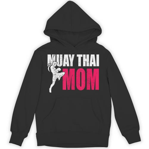 Muay Thai Mom Women Boxing Kickboxing MMA Muay Thai Unisex Hoodie - Nak Muay Co.