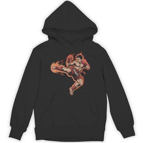 Muay Thai Mongkol Headband Minimal Clean Art Fighter Unisex Hoodie - Nak Muay Co.