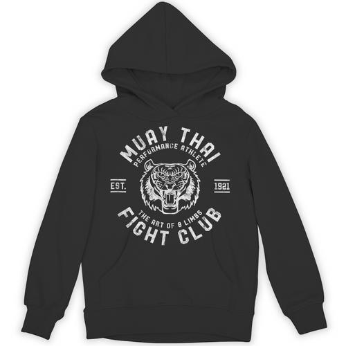 Muay Thai Street Fight Club MMA Tiger Kick Boxing Club Unisex Hoodie - Nak Muay Co.