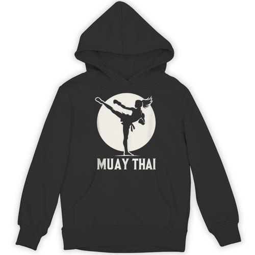 Muay Thai Woman Image Unisex Hoodie - Nak Muay Co.
