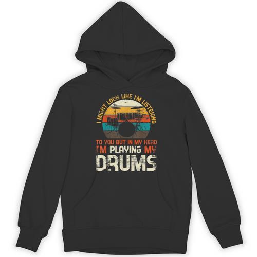 Musician Drummer Music Lover Drum Kit Unisex Hoodie - Downbeat Supply