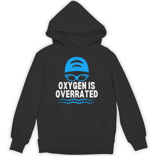 Oxygen Is Overrated Swimming Swim Unisex Hoodie - SwimGear Co