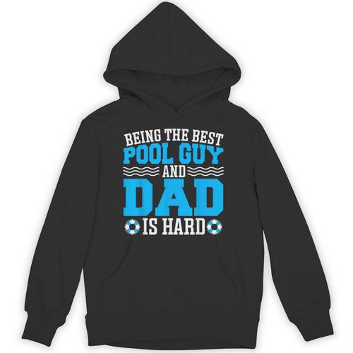 Pool Guy And Pool Dad Men Swimming Pool Owner Unisex Hoodie - SwimGear Co