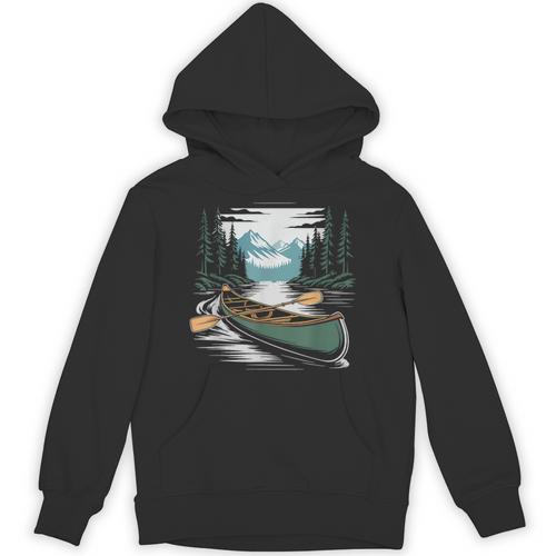 Solo Canoe Tourer Who Knows Every Rapid Campsite Portage Unisex Hoodie - Paddle Life