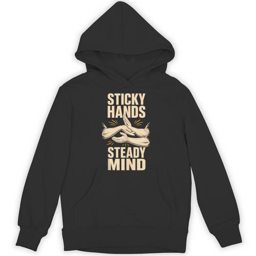 Sticky Hands Steady Mind Muay Thai Boxing Sleeveless Unisex Hoodie - Nak Muay Co.