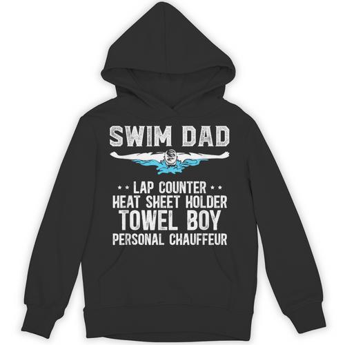 Swim Dad Definition Swimming Dad Of A Swimmer Dad Unisex Hoodie - SwimGear Co