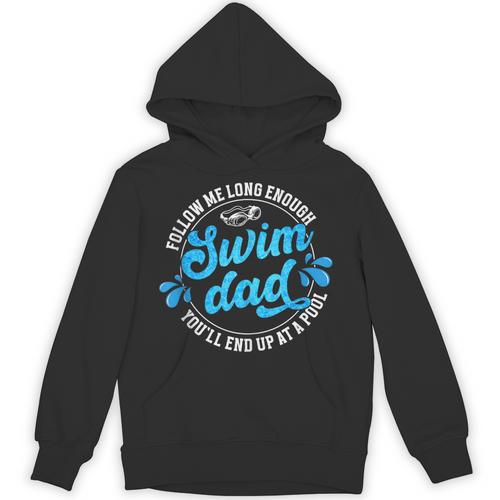 Swim Dad Dad Of A Swimmer Dad Swimming Father Unisex Hoodie - SwimGear Co