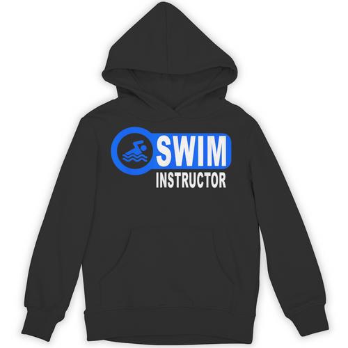 Swim Instructor Swimming Teacher Swimmer In Pool Graphic Art Unisex Hoodie - SwimGear Co