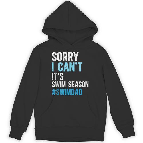 Swim Season Swim Dad Of A Swimmer Father Swimming Dad Unisex Hoodie - SwimGear Co