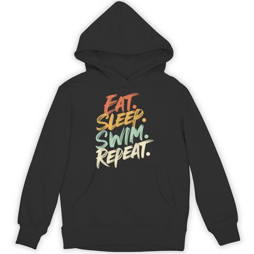 Swimmer Eat Sleep Swim Repeat I Swimming Unisex Hoodie - SwimGear Co