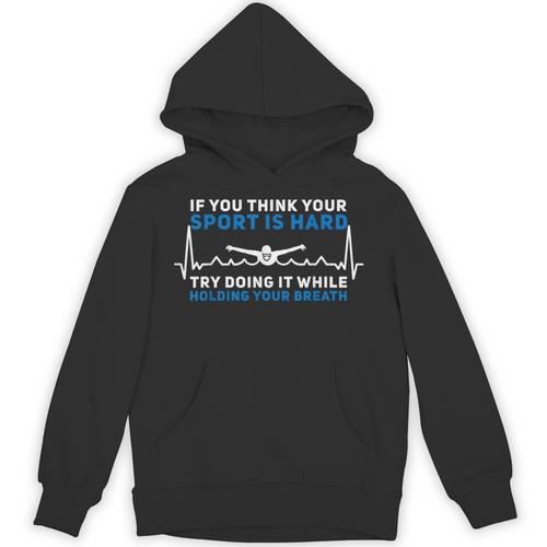 Swimming Apparel For Swim Team Heartbeat Swimmer Unisex Hoodie - SwimGear Co